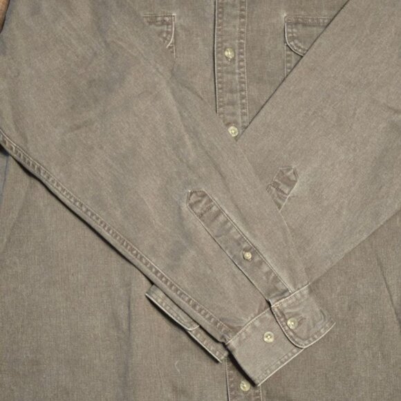 RedHead Men's Casual Gray Button Down Shirt XL - Picture 2 of 6